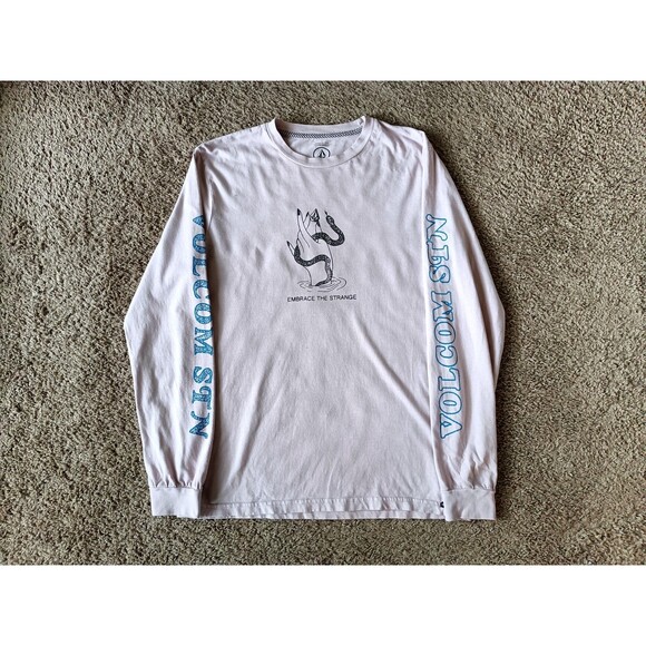 Volcom T-Shirt Men's Small Purple Long Sleeve - Picture 1 of 10